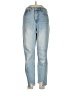 Topshop 100% Cotton Solid Blue Jeans Size 28 waist - photo 1