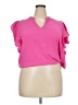 Timing 100% Polyester Pink Short Sleeve Top Size 3X - photo 1