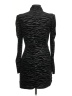 Aqua Animal Print Black Cocktail Dress Size S - photo 2