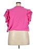 Timing 100% Polyester Pink Short Sleeve Top Size 3X - photo 2