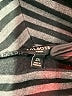 Talbots Stripes Black Gray Poncho Size 2X - photo 7