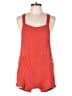Mikoh 100% Cotton Solid Orange Romper Size Med (2) - photo 1