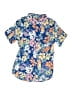 Tommy Bahama 100% Rayon Floral Blue Short Sleeve Button-Down Shirt Size 8 - photo 1