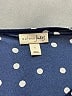 Maison Jules 100% Polyester Polka Dots Blue Casual Dress Size L - photo 7