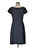 Connected Apparel Argyle Blue Casual Dress Size 10 - photo 1