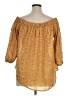 Assorted Brands Gold 3/4 Sleeve Blouse Size 1X - photo 2