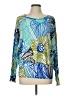 Joseph A. Print Blue Pullover Sweater Size L - photo 1