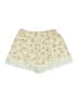 Zara 100% Polyamide Floral Ivory Shorts Size S - photo 2