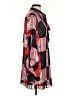 BCBGeneration 100% Polyester Floral Graphic Checkered-gingham Color Block Black Pink Casual Dress Size XS - photo 4
