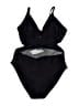 Unbranded Solid Black One Piece Swimsuit Size XL - photo 1