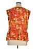 Ann Taylor LOFT Outlet 100% Polyester Orange Sleeveless Blouse Size XL - photo 2