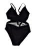 Unbranded Solid Black One Piece Swimsuit Size XL - photo 2