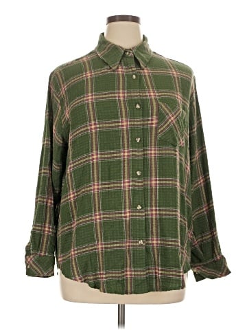 Lane Bryant Long Sleeve Button-Down Shirt (view 1)