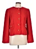 Ann Taylor LOFT 100% Polyester Tweed Red Jacket Size L - photo 1