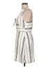 JOA 100% Polyester Stripes Ivory Casual Dress Size L - photo 5