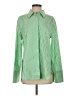 Assorted Brands Stripes Green Long Sleeve Blouse Size S - photo 1