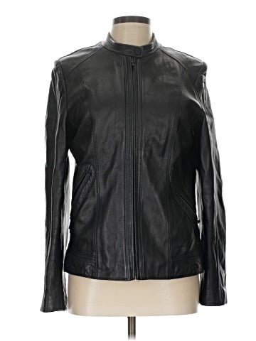 Calvin Klein Leather Jacket (view 1)