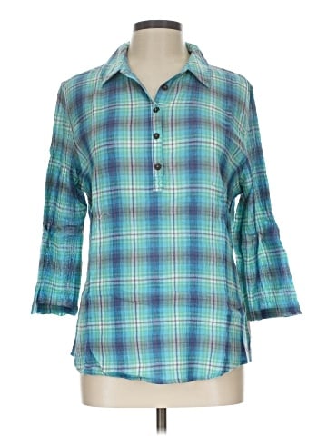 Royal Robbins 3/4 Sleeve Button-Down Shirt (view 1)