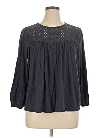 Lands' End 3/4 Sleeve Blouse (view 1)