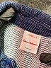 Hanna Andersson Chevron-herringbone Blue Long Sleeve Button-Down Shirt Size 5 - photo 3