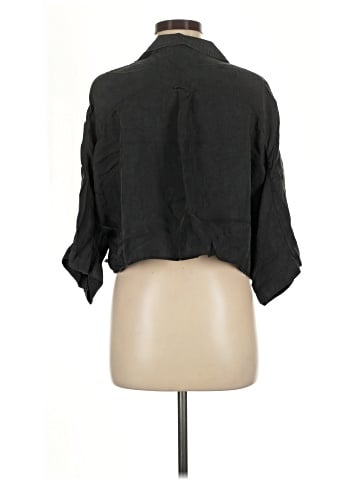 Zara 3/4 Sleeve Button-Down Shirt (view 2)