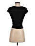 Pull&Bear Black Short Sleeve Turtleneck Size S - photo 2