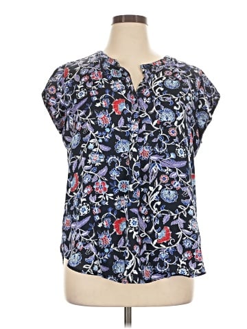 Liz Claiborne Short Sleeve Blouse (view 1)