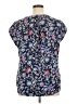 Liz Claiborne 100% Polyester Blue Short Sleeve Blouse Size XL - photo 2