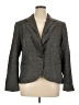 Lafayette 148 New York Marled Solid Tweed Brown Gray Blazer Size 16 - photo 1