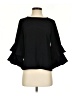 J.Crew 100% Polyester Black 3/4 Sleeve Blouse Size 4 (petite) - photo 1