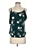 Kaileigh Teal Sleeveless Blouse Size S - photo 1