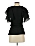 Bebe 100% Polyester Black Short Sleeve Blouse Size XS - photo 2