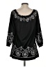 Sunny Leigh 100% Polyester Black 3/4 Sleeve Blouse Size S - photo 2