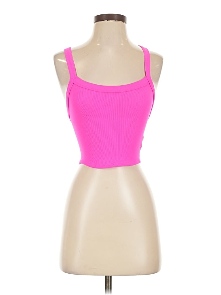 Pre-owned Fp Movement Tank Top Pink Strapless Neckline Tops