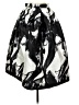 ANGL 100% Polyester Graphic Black Casual Skirt Size S - photo 1