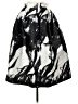 ANGL 100% Polyester Graphic Black Casual Skirt Size S - photo 2