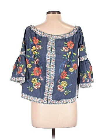 Love Stitch 3/4 Sleeve Blouse (view 2)