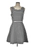 Express Stripes Black Casual Dress Size L - photo 1