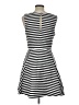Express Stripes Black Casual Dress Size L - photo 2