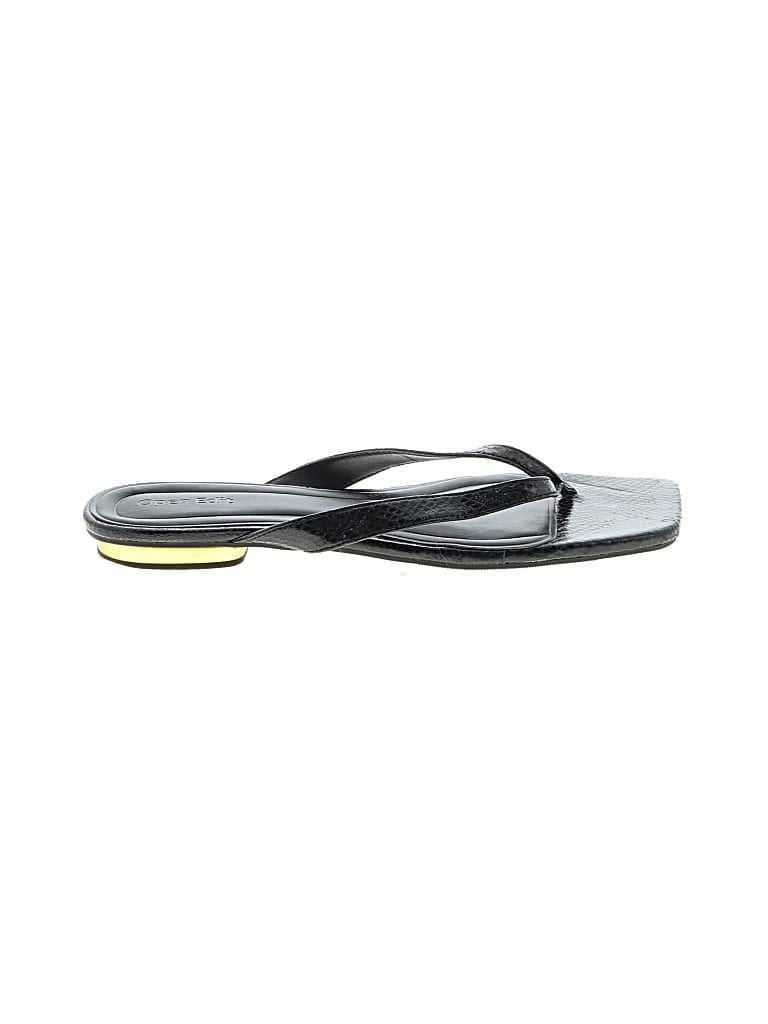 Pre-owned Open Edit Flip Flops In Gray