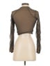 Alo Brown Long Sleeve Top Size S - photo 2