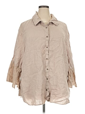 XCVI 3/4 Sleeve Button-Down Shirt (view 1)