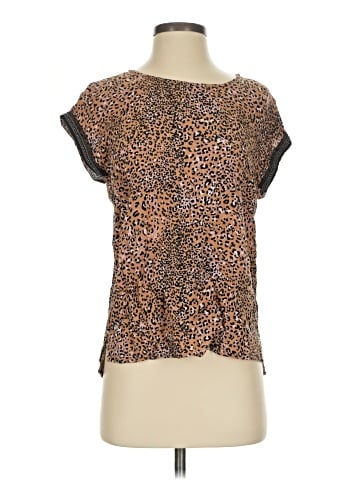 Hem & Thread Short Sleeve Blouse (view 1)