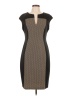 Connected Apparel Houndstooth Brown Cocktail Dress Size 12 - photo 1