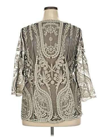 Pinky 3/4 Sleeve Blouse (view 2)