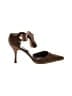 Max Studio 100% Leather Brown Heels Size 7 - photo 1
