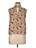 Paper Crane 100% Polyester Tan Sleeveless Blouse Size L - photo 1