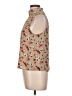 Paper Crane 100% Polyester Tan Sleeveless Blouse Size L - photo 5