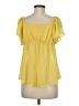 Wild Fable Yellow Short Sleeve Blouse Size M - photo 2
