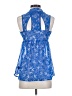 Candie's 100% Polyester Blue Sleeveless Blouse Size XS - photo 2